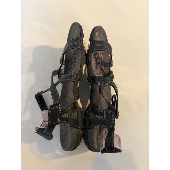 Merrell Keepsake Sandals Black Lilac Size 9 Leather Hiking Outdoors Strappy - Picture 11 of 13